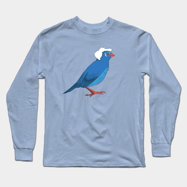 Bernie Sanders Bird Sticker Long Sleeve T-Shirt by BlueWaveTshirts